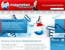 Tablet Screenshot of magnetenspecialist.nl